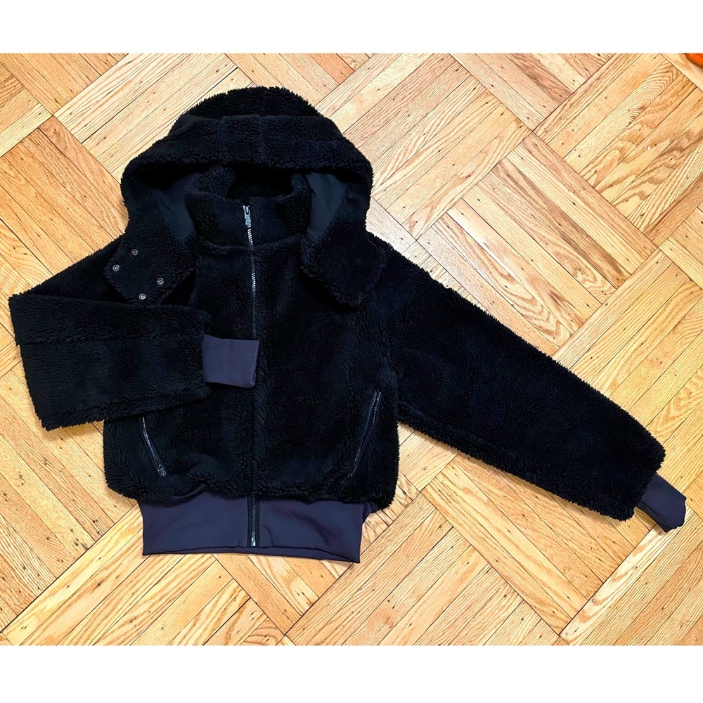 [SOLD] Foxy Sherpa Jacket Fleece Black XS